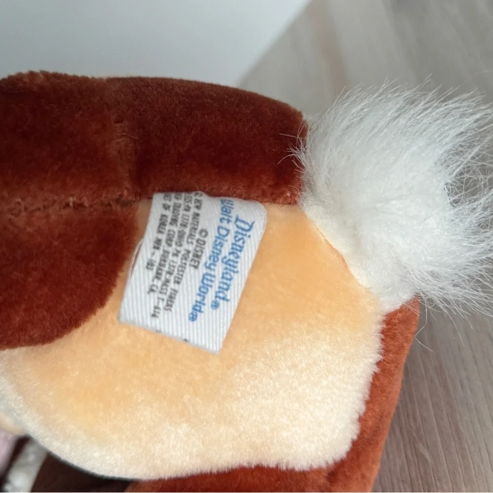 Vintage 90s Disney Parks Rescue Ranger Chip Plush – 12” Stuffed Animal